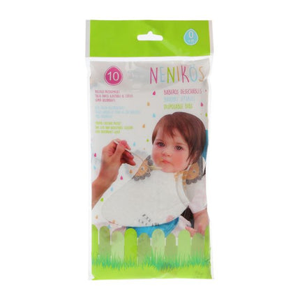 Baberos Desechables Nenikös - Pack de 10 Unidades