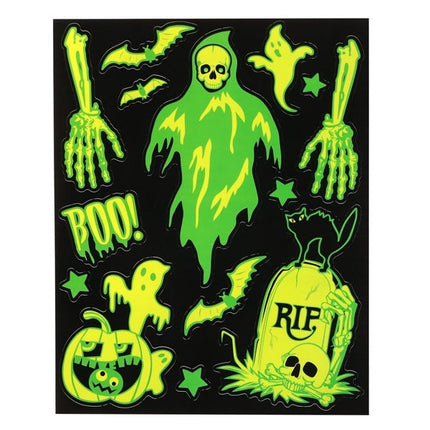Pegatinas de Ventana Fluorescentes para Halloween