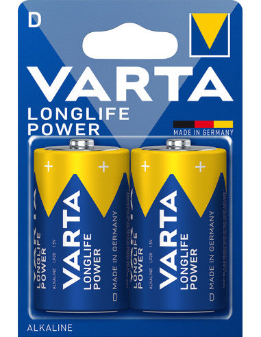 Pilas Alcalinas Varta Longlife Power D - 2uds