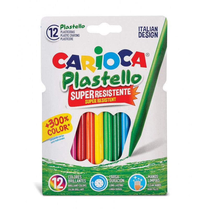 Ceras de Colores Carioca Plastello 12-24 Colores - Bubaa