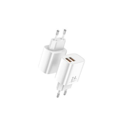 Cargador de Pared Qcharx Apolo 12W – Doble Puerto USB (2.4A)