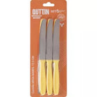 Set 6 Cuchillos de Mesa Quttin Basic (12,5 cm – Mango Amarillo)