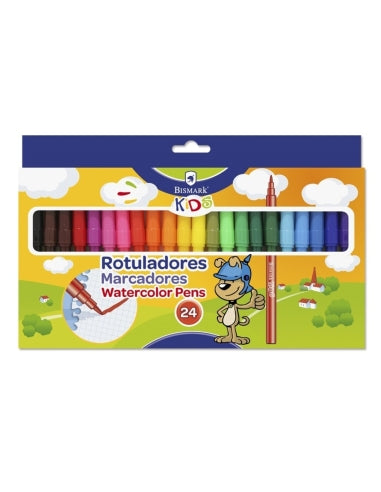 Set de Rotuladores Marcadores de Colores Bismark Kids - 24uds