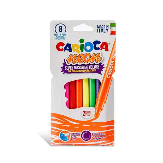 Rotuladores Carioca Neon 8 Colores - Bubaa