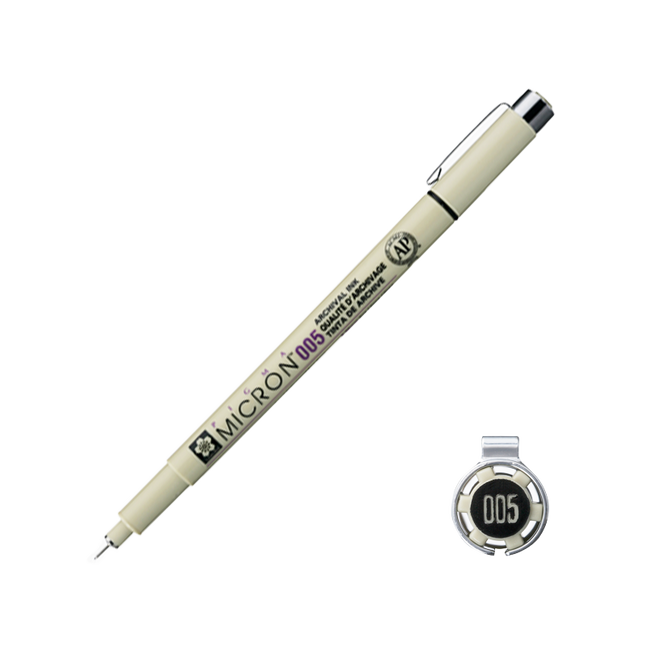 Rotulador Técnico Sakura Pigma Micron 005 (Trazo 0.20 mm) – Negro