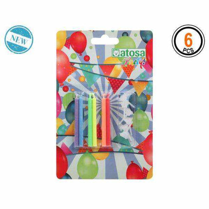 Sets de Velas de Cumpleaños en Colores Vibrantes - Party Freak y Atosa Party - Bubaa