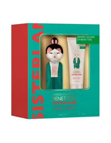 Conjunto de perfume Sisterland Green Jasmine EDT 80 ml + Loção corporal 75 ml - United Colors of Benetton