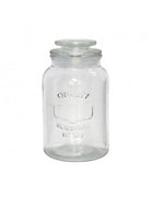 Pot en verre vintage 1250 ml avec couvercle hermétique - Design classique
