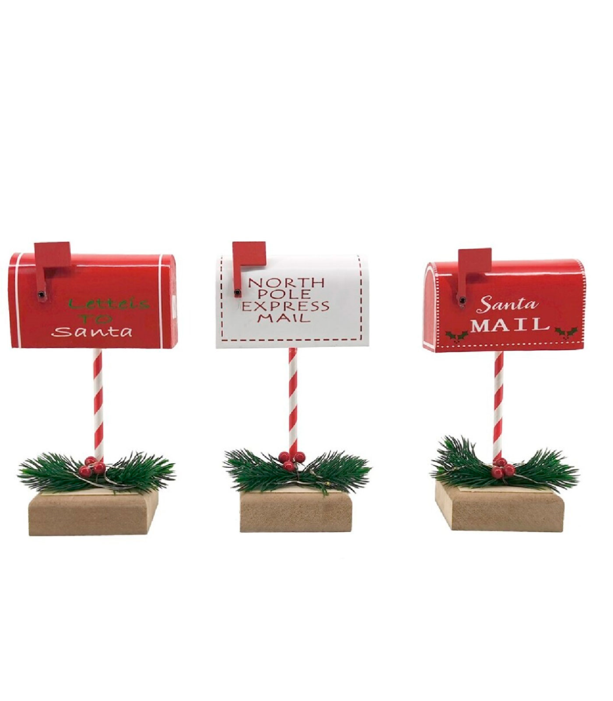 Buzones Navideños Decorativos - Cartas para Santa y Correo del Polo Norte