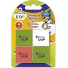 Bismark Kids – Gomas de borrar (4 uds.)