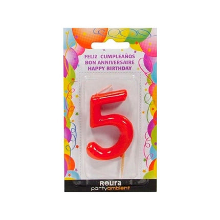 Vela de Cumpleaños Numérica Oh Yeah! - Nº5