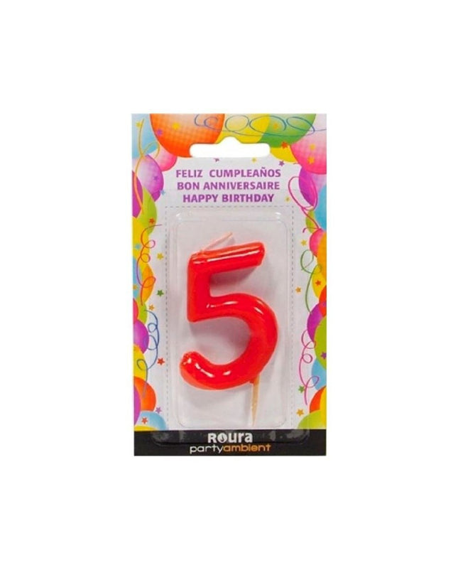 Vela de Cumpleaños Numérica Oh Yeah! - Nº5