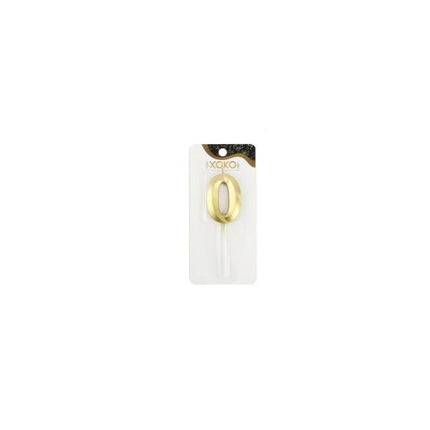 Vela Numérica Dorada 7 cm - Elegancia para Celebraciones Especiales - Bubaa