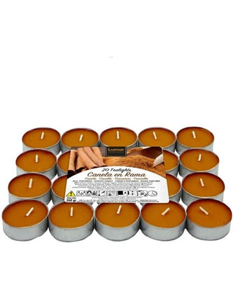 Velas Aromaticas Canela Lumar Aromatic - (20uds)