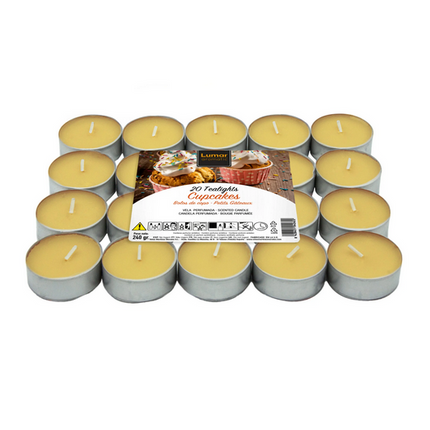 Velas Aromaticas Cupcakes Lumar Aromatic - (20uds)