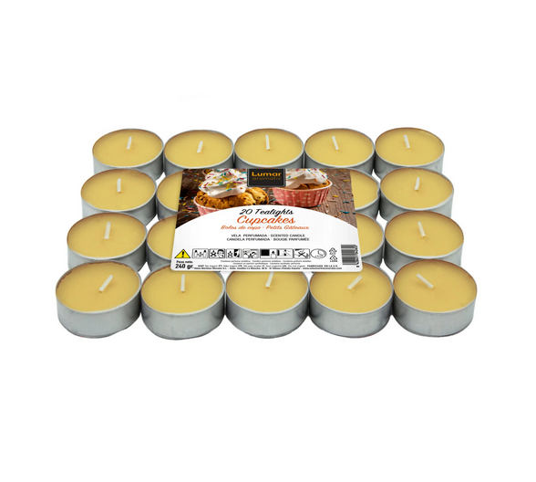 Velas Aromaticas Cupcakes Lumar Aromatic - (20uds)
