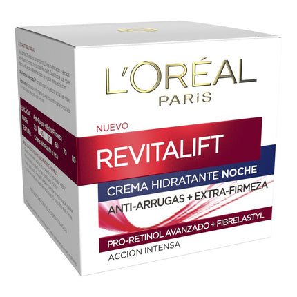 L'Oréal Paris Revitalift Crema de Noche Anti-Arrugas + Extra-Firmeza (50 ml)